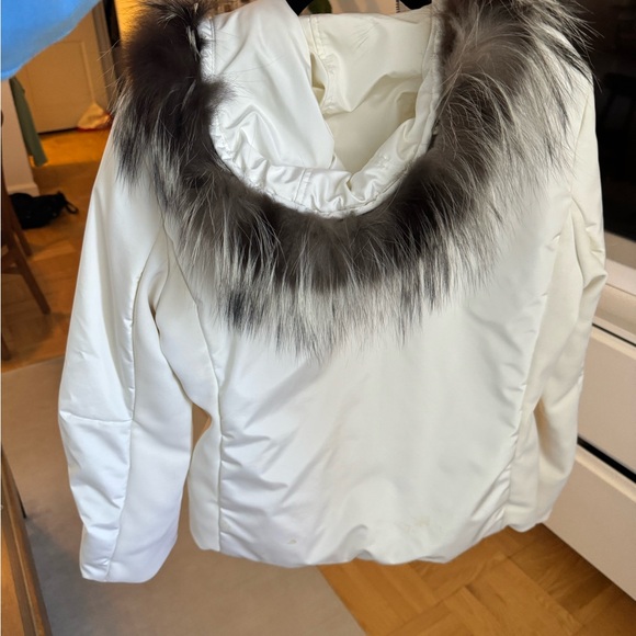 Postcard Down Coat with Real Fur Hood size USA 10 - Picture 3 of 4